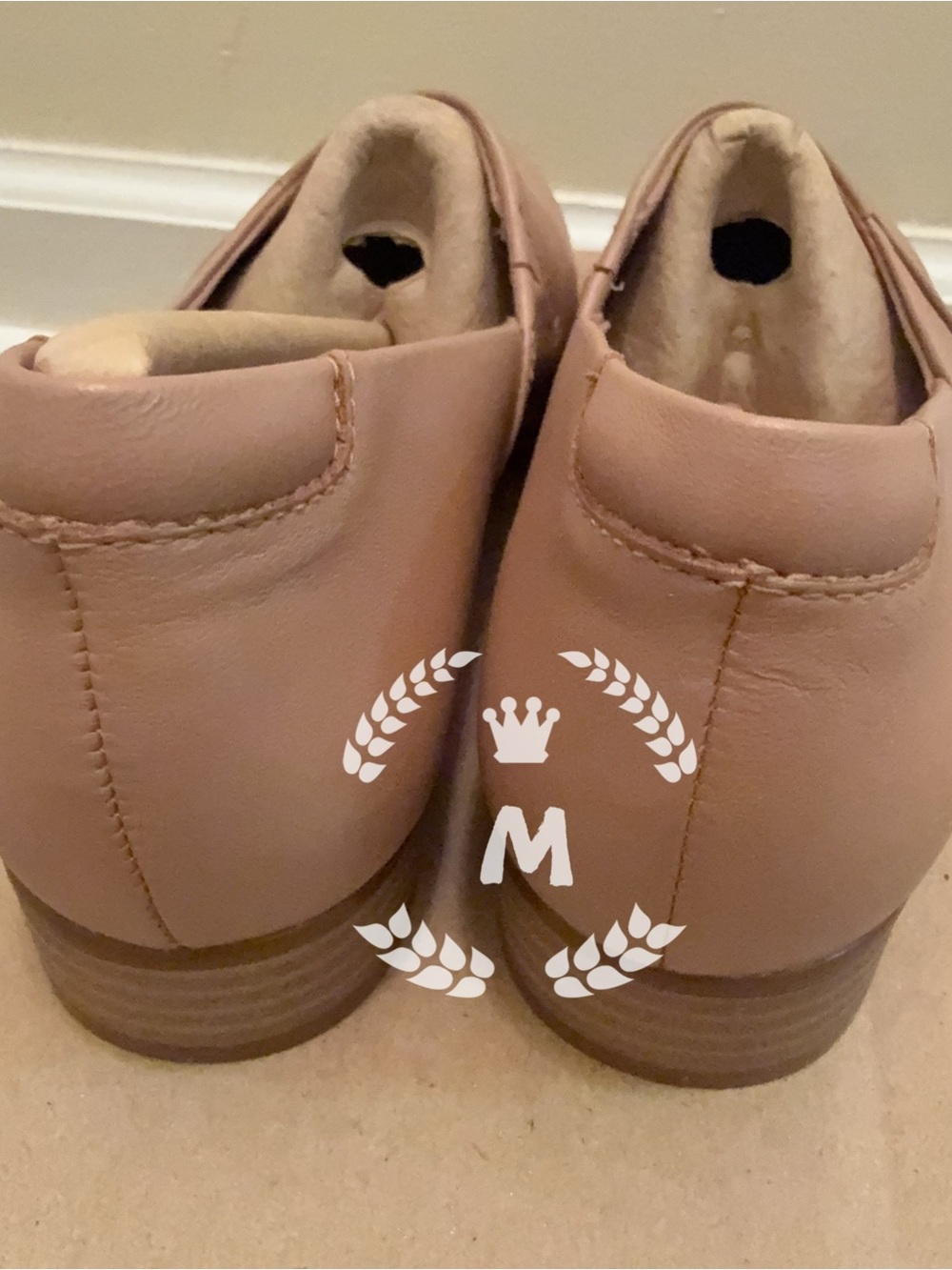 CLARKS JULIET PALM SLIP-ON PRALINE LEATHER Cuir Praline Juliet Palm Size:6.5 - Picture 7 of 9